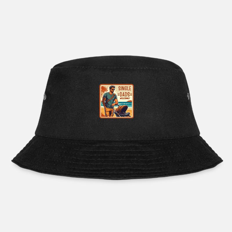 Single Dads Welcome - Bucket Hat - Schwarz