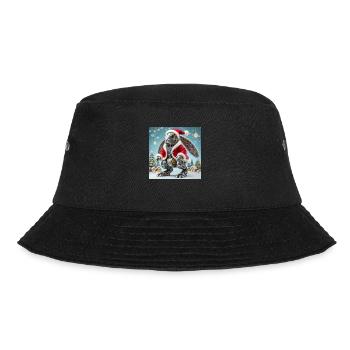 Weihnachtshase - Bucket Hat - Schwarz - Vorne - Lela (165cm)