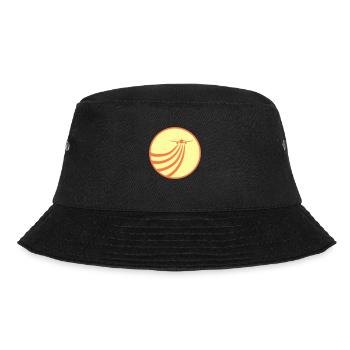Flugzeug fliegt in die Sonne Fliegen Streifen Rund - Bucket Hat - Schwarz - Vorne - Lela (165cm)