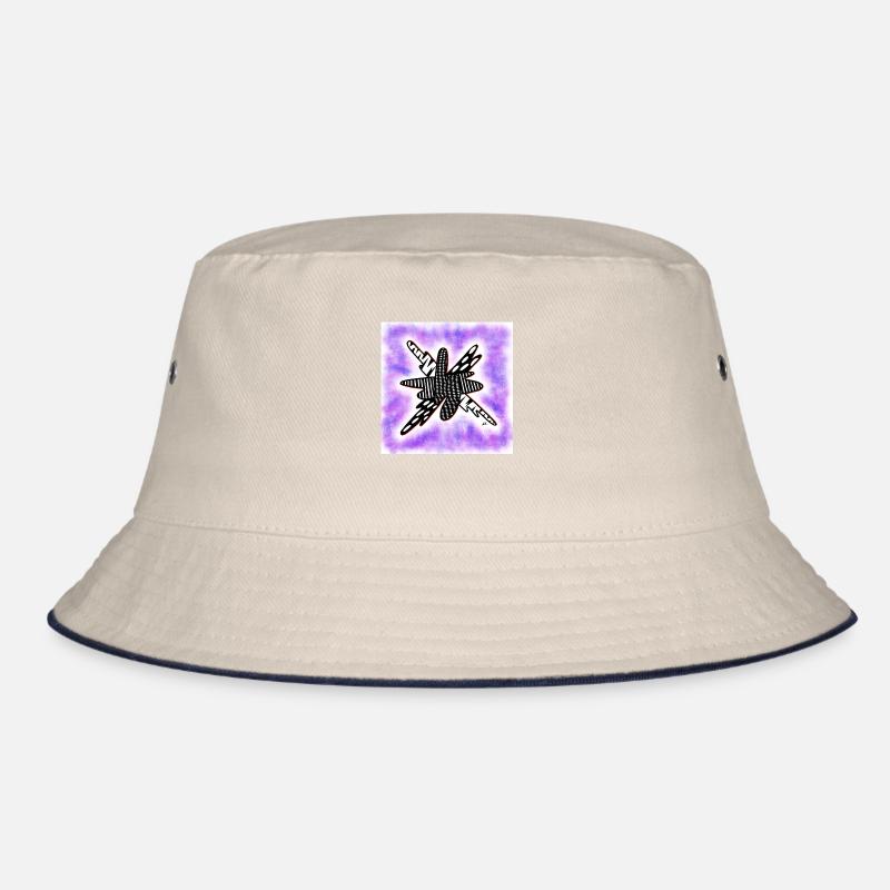 Creative patterned blob on violet Bucket Hat