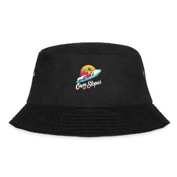 Own the Slopes - Retro Ski-Stil - Bucket Hat - Schwarz - Vorne - Lela (165cm)