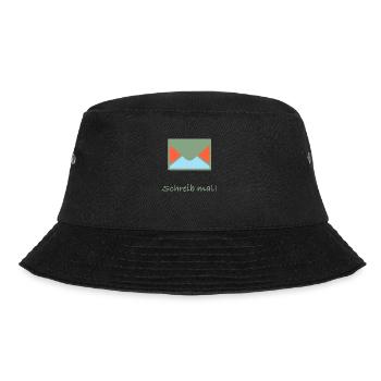 Envelope with the lettering write! - Bucket Hat - black - Front - Lela (165cm)