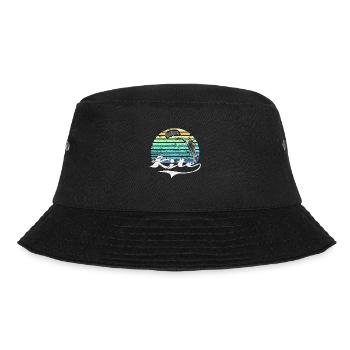 Kite Retro - Bucket Hat - Schwarz - Vorne - Lela (165cm)