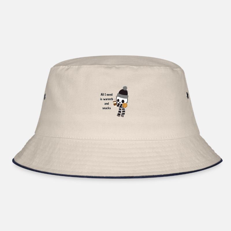 All I need is warmth and snacks Bucket Hat