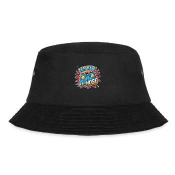 Spruch ich hab einer in der hose - Bucket Hat - Schwarz - Vorne - Lela (165cm)