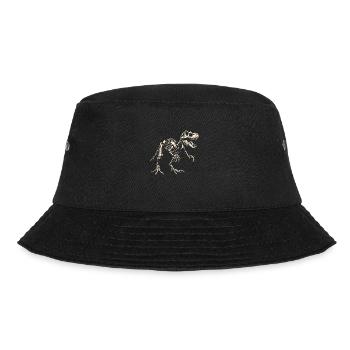 T-Rex Skelett Dinosaurier Dino - Bucket Hat - Schwarz - Vorne - Lela (165cm)