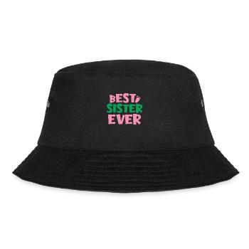 Beste Schwester - Bucket Hat - Schwarz - Vorne - Lela (165cm)