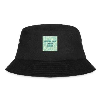 Macht das Leben Sinn - Bucket Hat - Schwarz - Vorne - Lela (165cm)