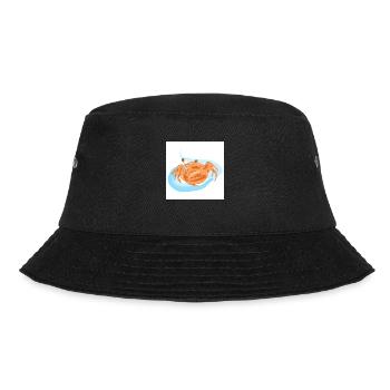 Orangen-Strandkrabbe - Bucket Hat - Schwarz - Vorne - Lela (165cm)