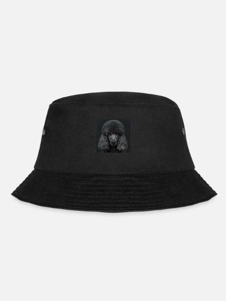 Black Animals - Black Poodle - Bucket Hat - Schwarz