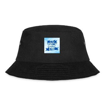 "I'm Fine, It's Fine" Funny Quote - Bucket Hat - black - Front - Lela (165cm)