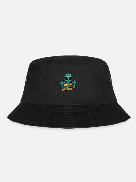 Ich bin kein Außerirdischer, ich bin ein Tourist - Bucket Hat - Schwarz