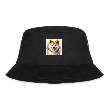 Drawing by Shiba Inu - Bucket Hat - black - Front - Lela (165cm)