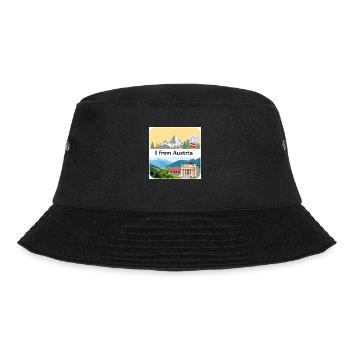 WUNDERSCHÖN ÖSTERREICH - Bucket Hat - Schwarz - Vorne - Lela (165cm)