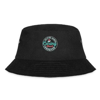 Helping Hands Caring Heart Caregiver Caregiving Ca - Bucket Hat - black - Front - Lela (165cm)