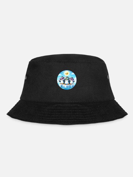 Lustige Pinguine 2 - Bucket Hat - Schwarz