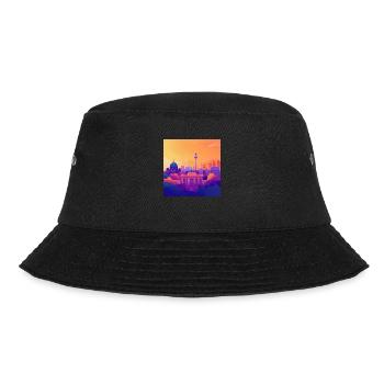 Berlin - Bucket Hat - Schwarz - Vorne - Lela (165cm)
