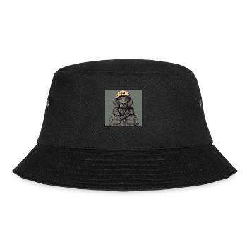 My friend Bo - Bucket Hat - Schwarz - Vorne - Lela (165cm)