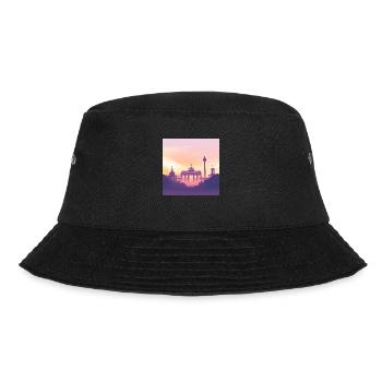 Berlin - Bucket Hat - Schwarz - Vorne - Lela (165cm)