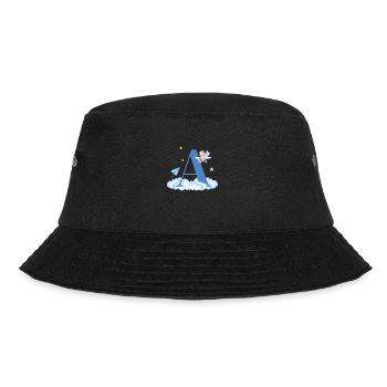 Brief an Blue Clouds Flugzeug Kind - Bucket Hat - Schwarz - Vorne - Lela (165cm)
