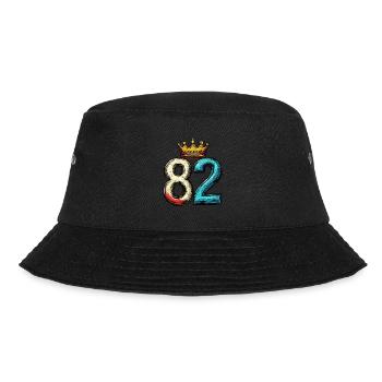 82 Number Krone - Bucket Hat - black - Front - Lela (165cm)