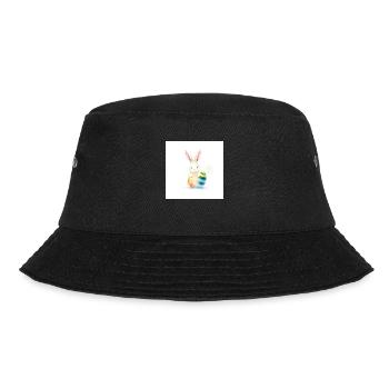 Hasi’s Ostereierwunder - Bucket Hat - Schwarz - Vorne - Lela (165cm)