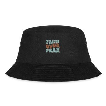 faith over fear - Bucket Hat - Schwarz - Vorne - Lela (165cm)