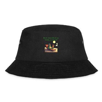 laid-back turtle - Bucket Hat - black - Front - Lela (165cm)