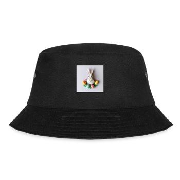Das große Hasenhüpfen - Bucket Hat - Schwarz - Vorne - Lela (165cm)