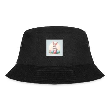 „Ostermagie für dich!“ - Bucket Hat - Schwarz - Vorne - Lela (165cm)