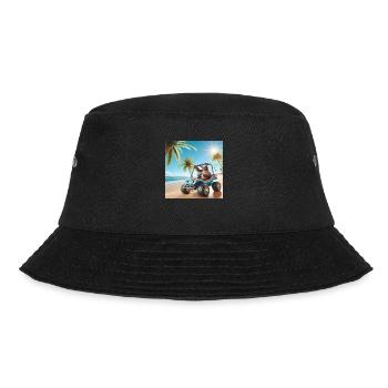 Sloth Wanderer Dune Buggy - Bucket Hat - black - Front - Lela (165cm)