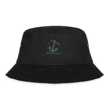 Anker Maritim Meer Seefahrt Retro Vintage See - Bucket Hat - Schwarz - Vorne - Lela (165cm)