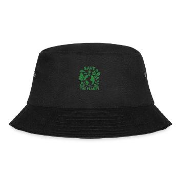 Save the Planet - Bucket Hat - Schwarz - Vorne - Lela (165cm)