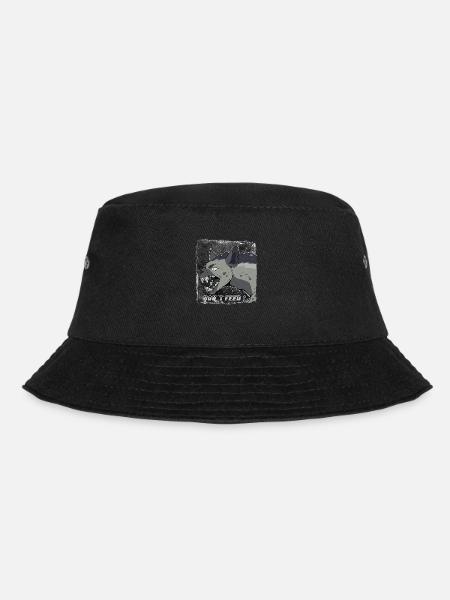Hyäne - Bucket Hat - Schwarz