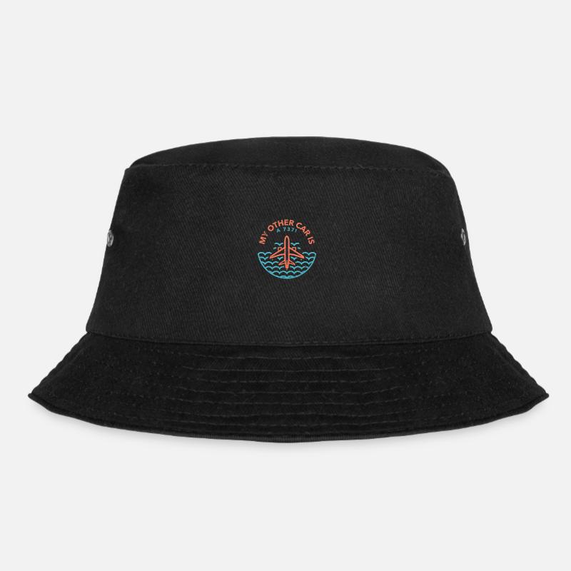 My other car is a 737 for future pilots/pilots - Bucket Hat - black