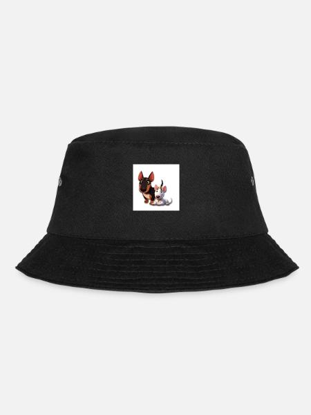 Cartoon miniatur bullterrier - Bucket Hat - Schwarz