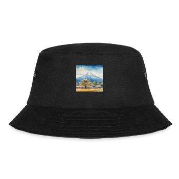 Spring view of Fuji - Bucket Hat - black - Front - Lela (165cm)