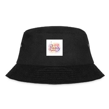Paris Aquarell - Bucket Hat - Schwarz - Vorne - Lela (165cm)