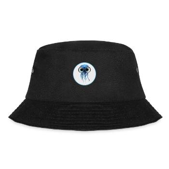 Qualle mit Taucherbrille - Bucket Hat - Schwarz - Vorne - Lela (165cm)