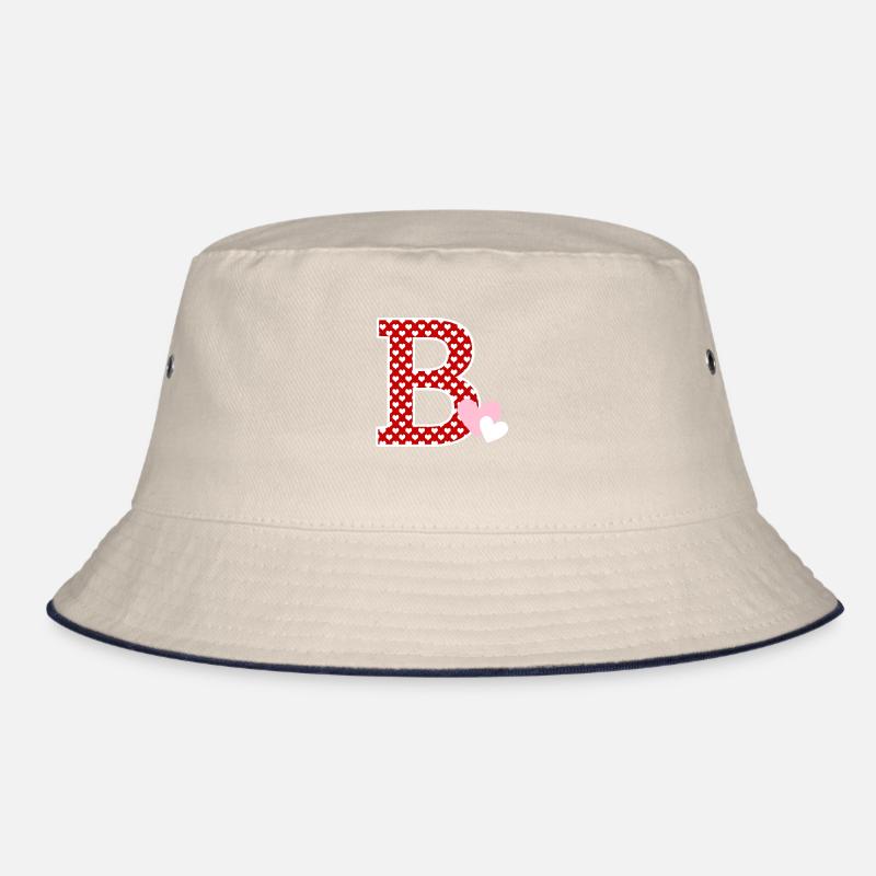 Buchstabe B Herz Bucket Hat