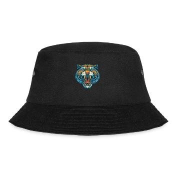 Roaring Tiger – Wild power design. - Bucket Hat - black - Front - Lela (165cm)