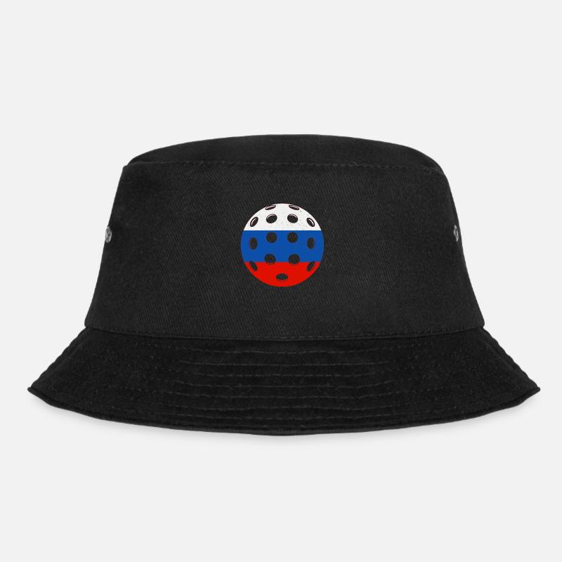 Pickleball Russland - Bucket Hat - Schwarz