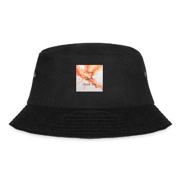 Liberté, Egalité, Pfirsicheistee - Bucket Hat - Schwarz - Vorne - Lela (165cm)