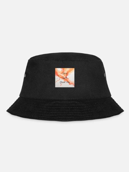 Liberté, Egalité, Pfirsicheistee - Bucket Hat - Schwarz