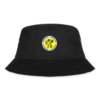 Kreisliga Fussball Affe - Bucket Hat - Schwarz - Vorne - Lela (165cm)