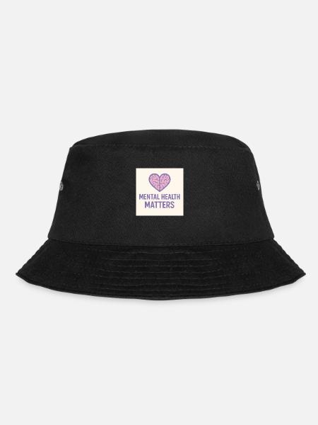 Mental Health Matters lila - Bucket Hat - Schwarz