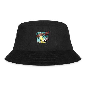 UFO cow - Bucket Hat - black - Front - Lela (165cm)