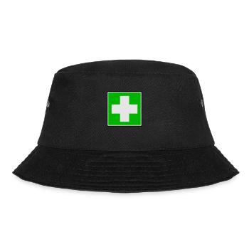 First Aid Cross - Bucket Hat - black - Front - Lela (165cm)