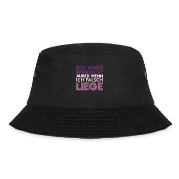 Ich Habe Immer Recht – Außer Wenn... - Bucket Hat - Schwarz - Vorne - Lela (165cm)