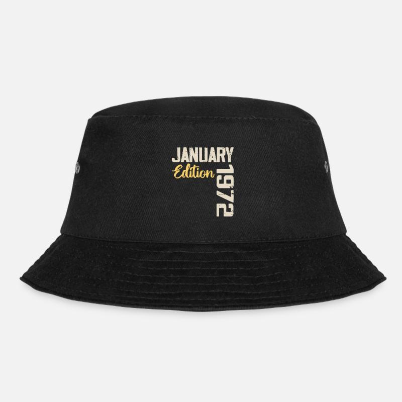 Geburtstagsgeschenk geboren im Januar 1972 - 1972 - Bucket Hat - Schwarz